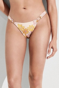 Costum baie din 2 piese cu print floral, sutien push-up +1 și slip tip string, Gisela 2/30034 - Img 5