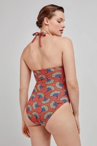 Costum de baie detașabil, cu imprimeu tribal, Gisela 2/30242 - Img 4