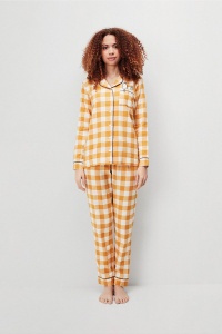 Set pijama damă, 2 piese, cu print în carouri, Gisela 2/20103
