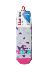Șosete copii flaușate cu model "Steluțe", Conte Kids Sof-Tiki 418 - Img 3