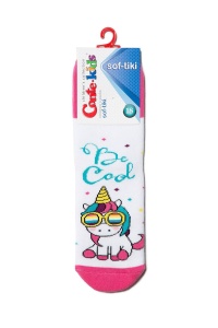 Șosete copii flaușate cu model Unicorn, Conte Kids Sof-Tiki 435 - Img 3