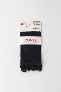 Șosete damă cu model floral ajurat și picot, Conte Fantasy 25С-182СP, produs