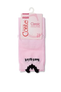 Șosete damă din bumbac cu picot "Bat Girl", Classic 245 - Img 3