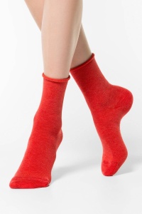 Șosete damă din bumbac fără elastic, Conte Elegant Comfort 000 - Img 6