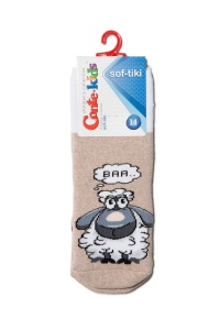 Șosete flaușate cu model oiță, Conte Kids Sof-Tiki 430 - Img 3