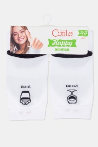 Șosete haioase din bumbac, cu model "Сafea&Vin", Conte Happy 611 - Img 5