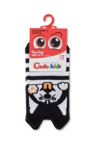 Șosete haioase din bumbac cu model Husky, Conte Kids Tip-Top 554 - Img 2