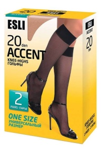 Șosete lungi 3/4 damă Lycra, Accent 20 Den (2 perechi) - Img 7