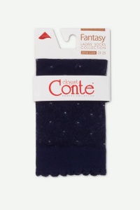 Șosete poliamidă cu picățele din lurex, Conte Fantasy 20C-851CP - Img 3