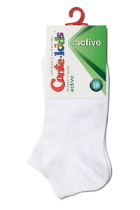 Șosete sport scurte (anclets) pentru copii, din bumbac, Conte Kids Active 484 - Img 12