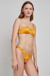 Sutien baie cu croială asimetrică, și imprimeu floral, Gisela 2/30220 - Img 3