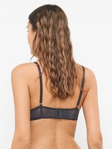 Sutien bralette dantelat, cu acoperire completă și arcuri, Gisela 2/10166 nero spate