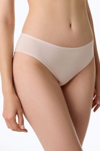 Chiloți bikini cu talie medie, din bumbac premium, Conte Comfort LB 5001 Natural