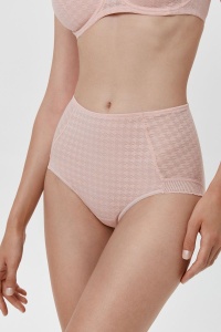 Chiloți slip damă cu Model Pied-de-Poule, cu talie înaltă, Conte Body Couture RP2093