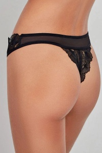 Chiloți tanga din dantelă brodată, Gisela 2/10103 - Img 3