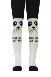 Ciorapi flaușați din bumbac cu model Panda, Conte Kids Sof-Tiki 531 - Img 2