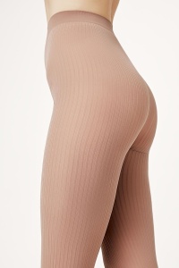 Colanți opaci cu model în dungi fine (ribbed), Conte Fantasy Casual 100 Den - Img 11