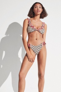 Costum baie din 2 piese cu volane contrastante, EKO Recycled Gisela 2/30074