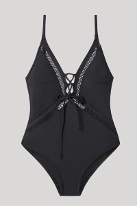 Costum de baie întreg fără arcuri, cu detaliu decorativ, Gisela 2/30218 - Img 5