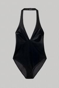 Costum de baie întreg, tip halter cu decolteu adânc, Gisela 2/30184 - Img 5