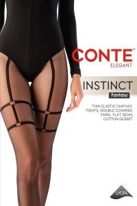 Dresuri cu imitație de ciorapi cu portjartier, Conte Fantasy Instinct