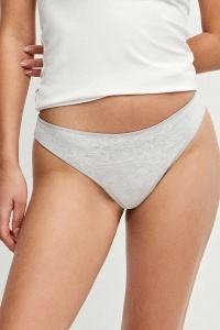 Set de 3 chiloți brazilieni, din bumbac organic, Gisela 1/0222.1, gri