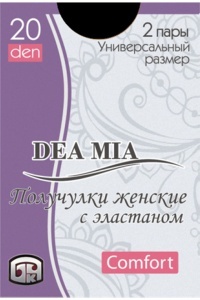 Șosete 3/4 damă din poliamidă Deea Mia, Bchk 20 Den - Img 2