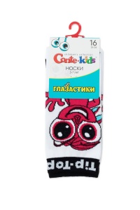 Șosete copii haioase din bumbac, Conte Kids Glazastiki 619 - Img 5