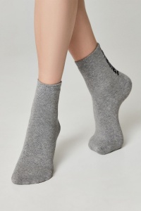 Șosete flaușate cu imprimeu tribal, Conte Elegant Comfort 570 - Img 2