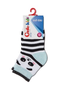 Șosete flaușate cu model panda, Conte Kids Sof-Tiki 414 - Img 4