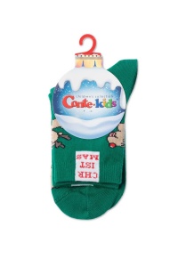 Șosete haioase copii, de Crăciun cu model Ren, Conte Kids 649 - Img 3