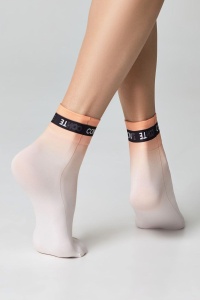 Șosete haioase cu efect ombré „Peachy”, Conte Fantasy 22С-55CP - Img 3