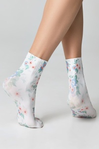 Șosete haioase cu model floral acurelă, Conte Fantasy 22C-55CP - Img 3
