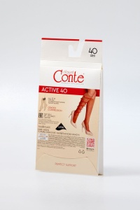 Șosete modelatoare, lungi 3/4, Lycra, Conte Active 40 Den - Img 4
