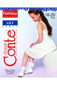 Șosete poliamidă, cu picot și fundiță, Lily 20 Den Conte Kids - Img 8