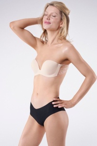 Sutien adeziv tip bandeau, cu efect push-up, Julimex WINGS!Bra - Img 3