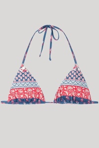 Sutien baie reversibil, fără arcuri, cu imprimeu etnic, Gisela 2/30224 - Img 6