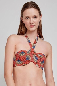 Sutien baie tip bandeau cu imprimeu tribal, Gisela 2/30241 - Img 2