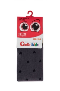 Ciorapi subțiri copii din bumbac cu model inimi, Conte Kids Tip-Top 574 - Img 7