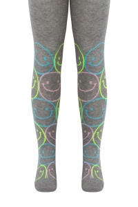 Ciorapi subțiri din bumbac cu model smiley faces, Conte Kids Tip-Top 625