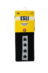 Ciorapi subțiri din bumbac cu model steluțe, Esli 599 - Img 5