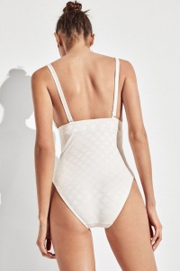 Costum de baie fără sârmă, din material structurat cu buline în relief, Gisela 2/30002 - Img 7