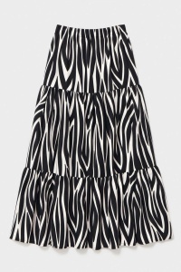 Fustă maxi vaporoasă, cu talie elastică, Gisela 2-40043, produs