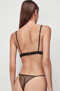 Set lenjerie, 2 piese, sutien bralette și tanga din dantelă, Gisela 2/10020. - Img 8