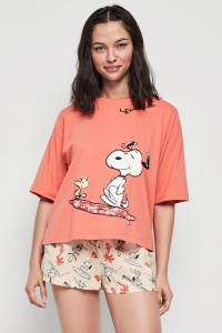 Set pijama damă, 2 piese, cu print Snoopy, Gisela 2/20030 - Img 3