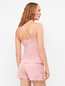 Set pijama scurtă cu dantelă, Gisela 2/20392 spate