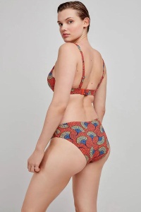 Slip de baie midi cu imprimeu tribal, Gisela 2/30243 - Img 2