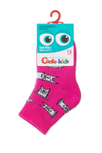 Șosete copii flaușate cu model "Cats", Conte Kids Sof-Tiki 599 - Img 4