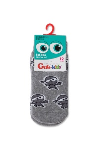 Șosete copii flaușate cu model Ninja, Conte Kids Sof-Tiki 601 - Img 4