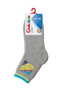 Șosete copii flaușate cu model Skate, Conte Kids Sof-Tiki 419 - Img 3